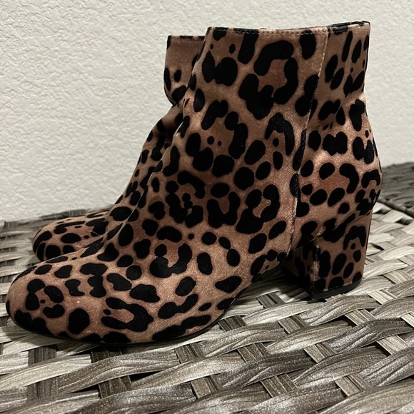 A New Day Cheetah Suede Booties - Picture 3 of 7